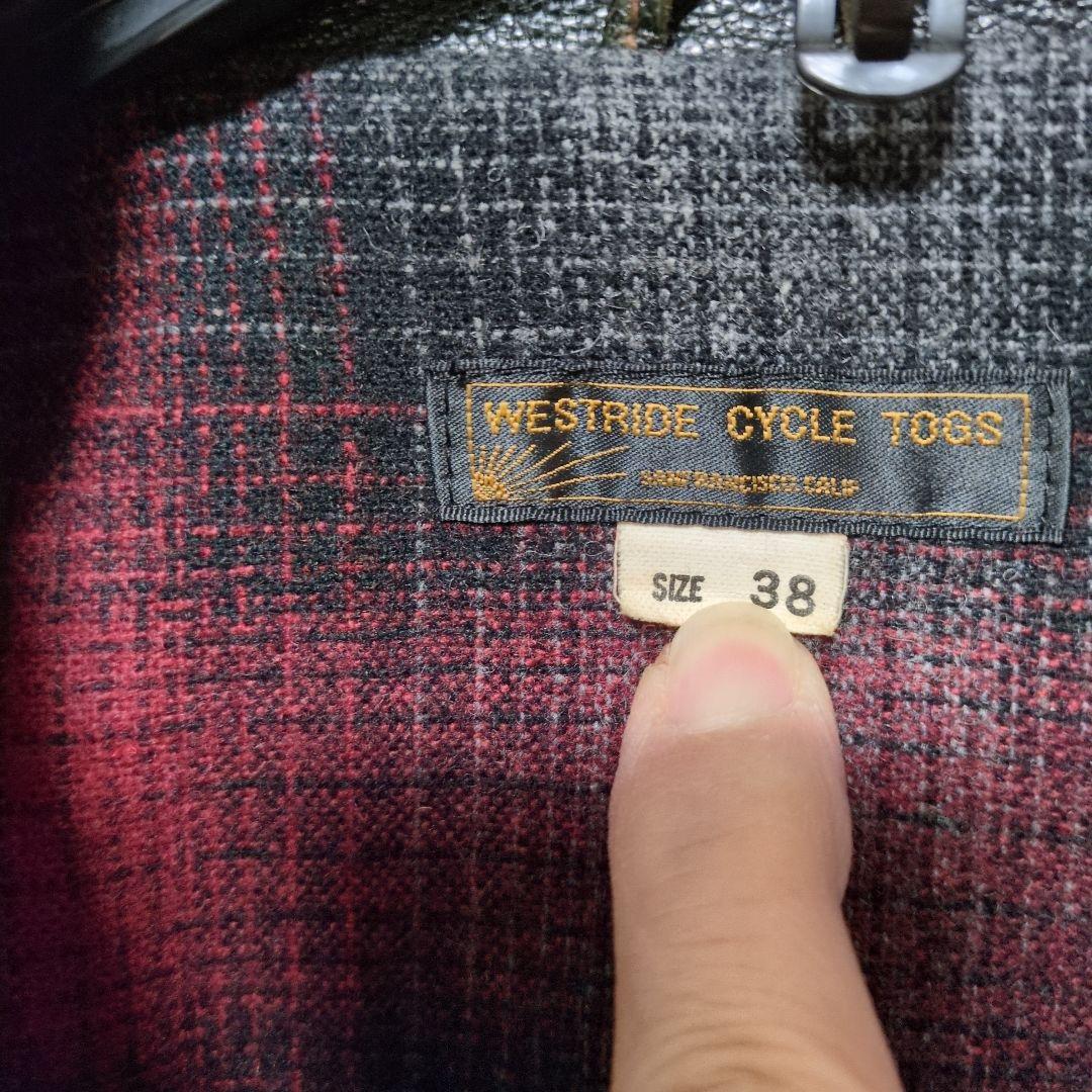 west ride シングル　レザー　スポーツジャケット