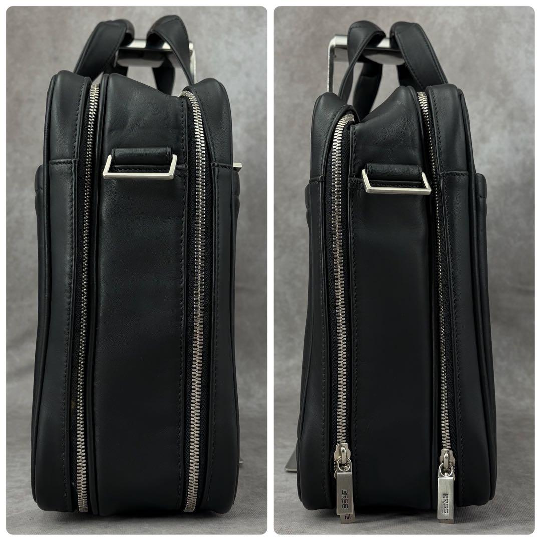 【美品】ブリー 2way ブリーフケース ビジネスバッグ 本革 書類鞄 ブラック