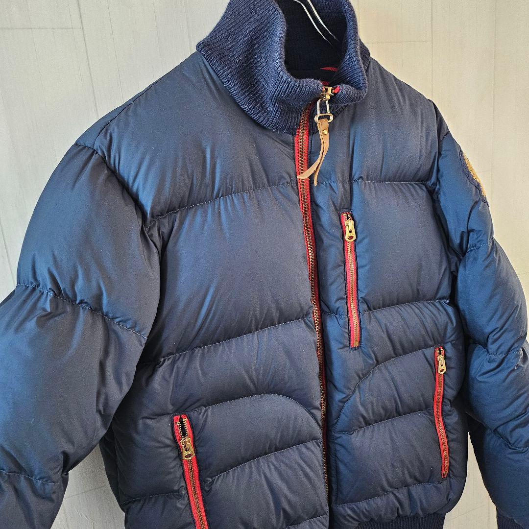 ラルフローレン☆ダウンジャケット POLO JEANS L ネイビー 0048
