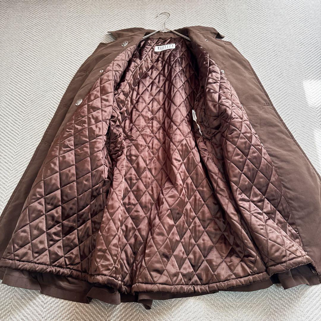 美品 MARELLA MaxMara キルティングインナーコート ブラウン 40