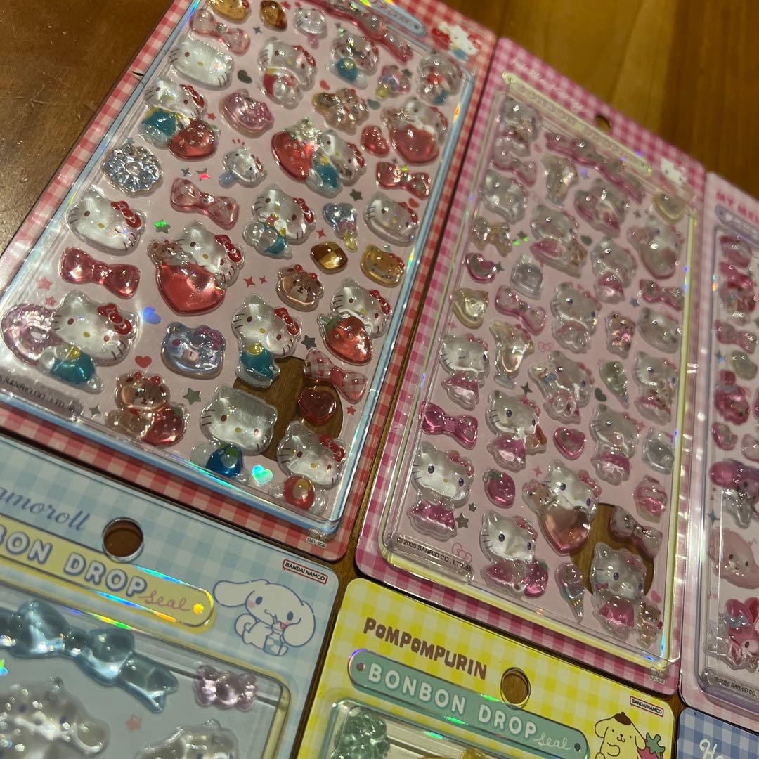 【新品未開封】サンリオ ボンボンドロップシール　第二弾 コンプリート 8点