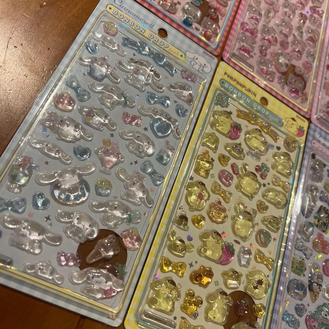 【新品未開封】サンリオ ボンボンドロップシール　第二弾 コンプリート 8点