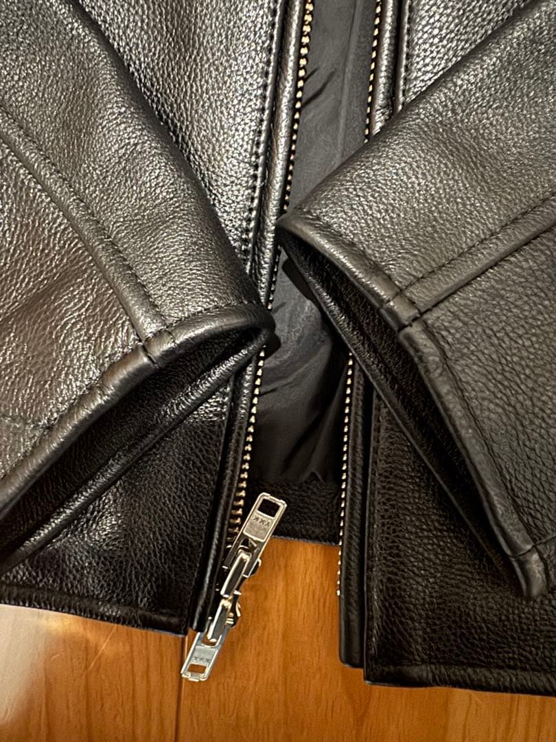 【本革】最終値下げ‼️ mutimer ブラックレザー ジャケット Sサイズ