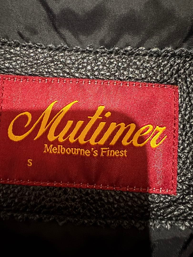 【本革】最終値下げ‼️ mutimer ブラックレザー ジャケット Sサイズ