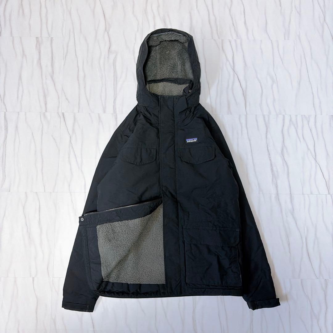 パタゴニア イスマスパーカー フード ボア 黒 メンズS 27021FA17