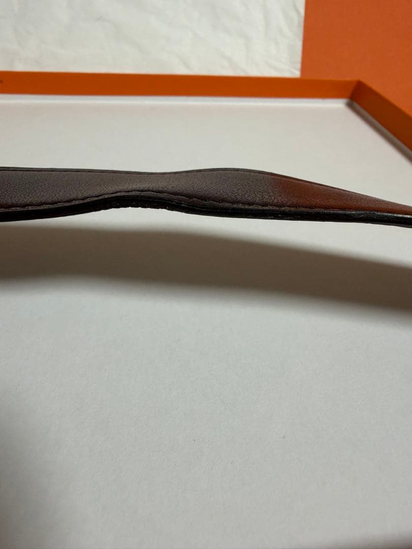 Hermèsレザーベルト90リバーシブル