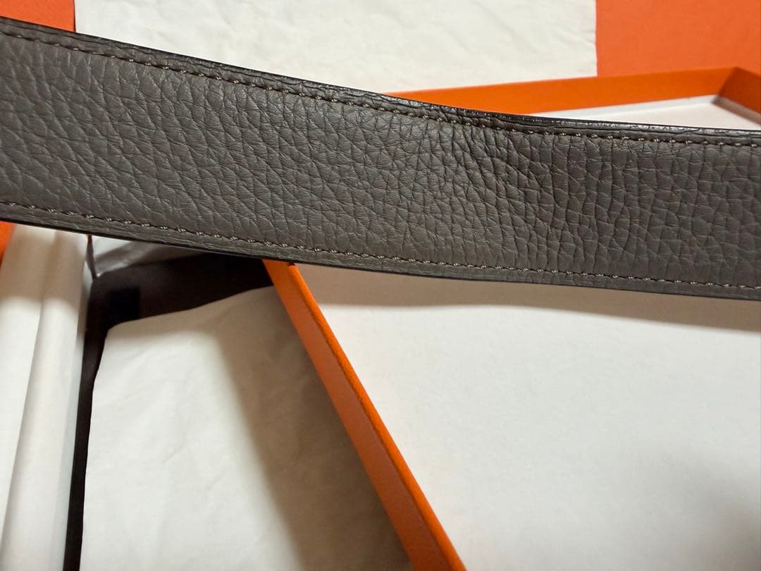 Hermèsレザーベルト90リバーシブル