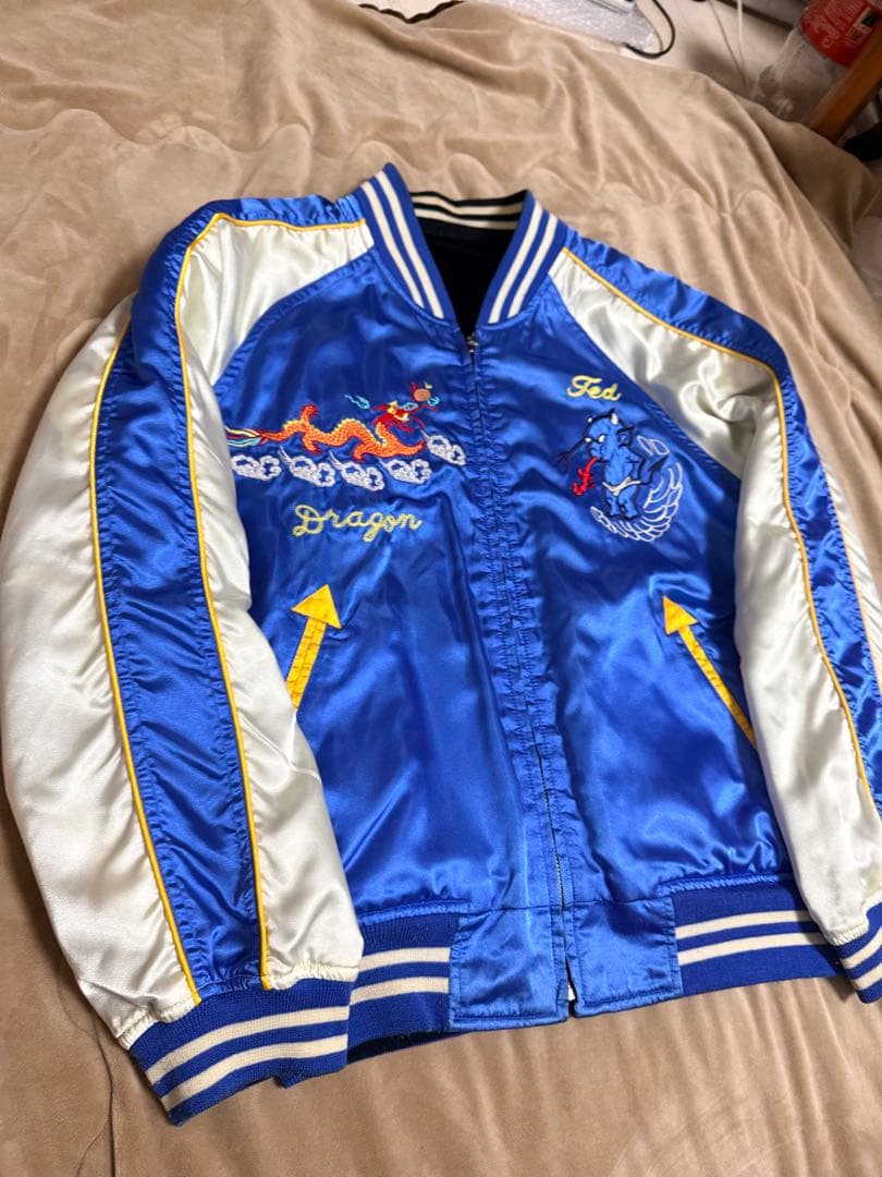 ２面用 TEDMAN USA 別珍 龍 日本限定 スカジャン vintage