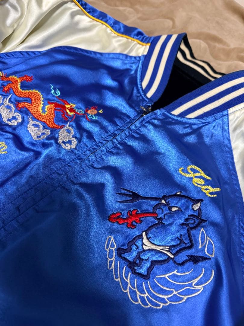 ２面用 TEDMAN USA 別珍 龍 日本限定 スカジャン vintage