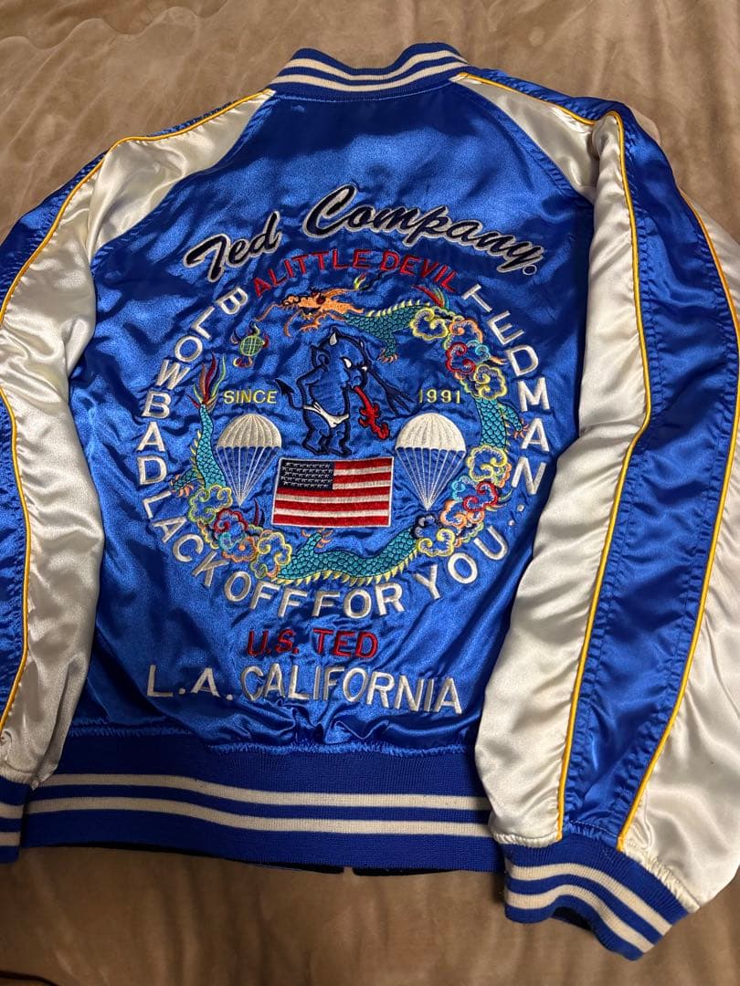 ２面用 TEDMAN USA 別珍 龍 日本限定 スカジャン vintage