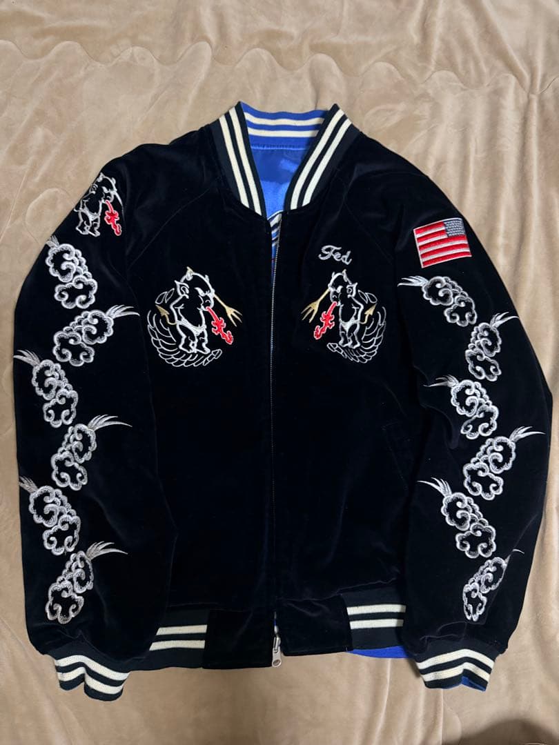 ２面用 TEDMAN USA 別珍 龍 日本限定 スカジャン vintage