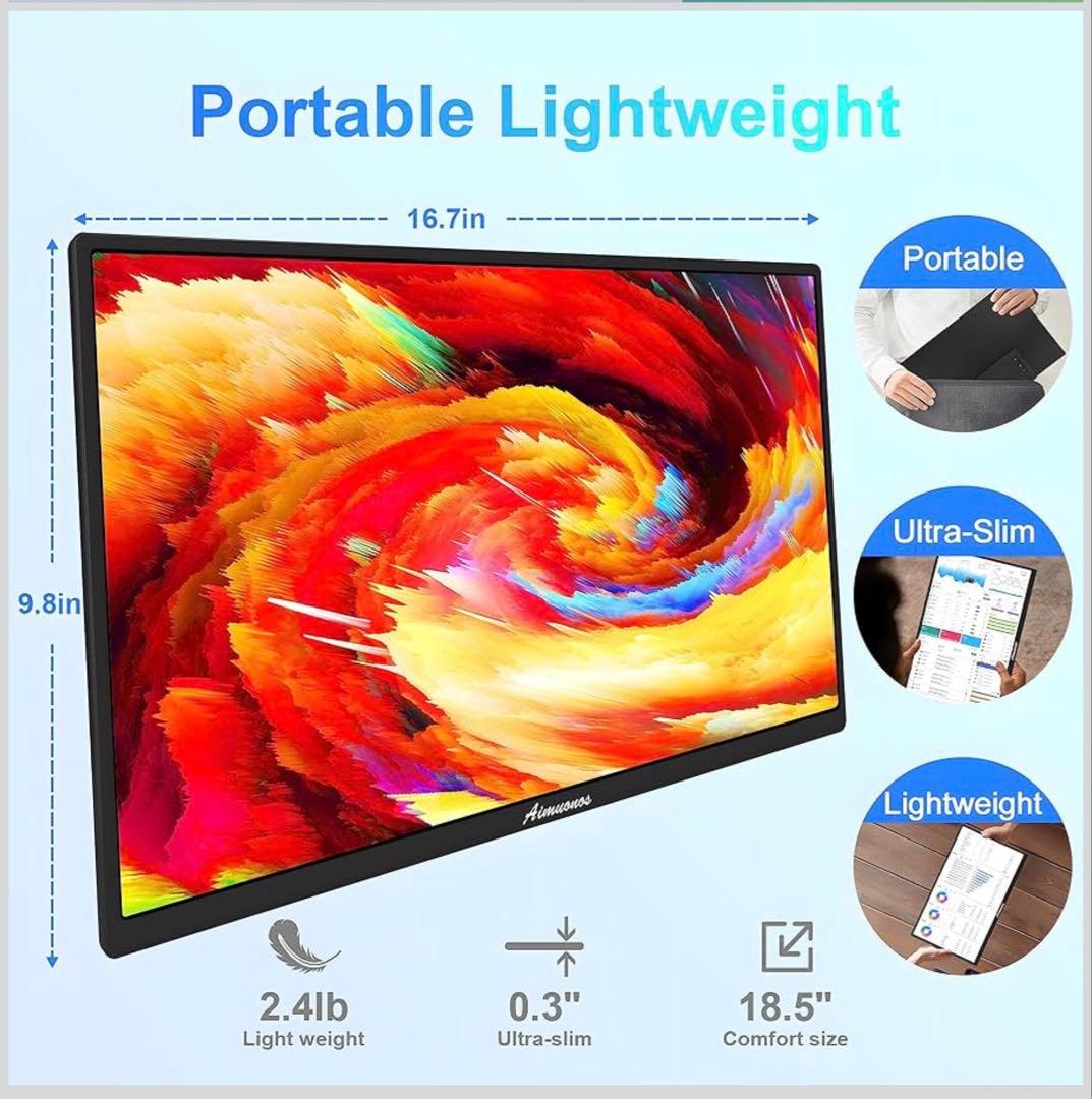 18.5インチ ポータブルモニター