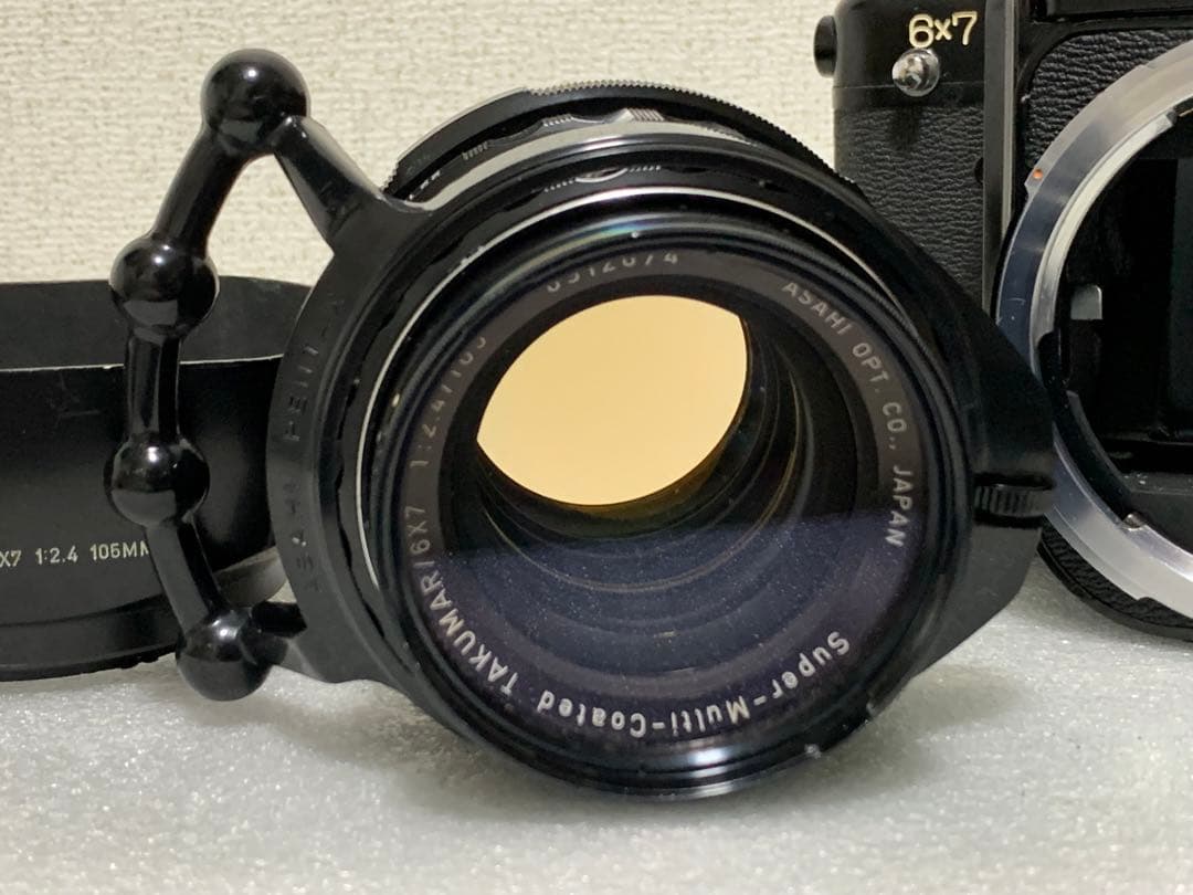 PENTAX 6x7 TAKUMAR 1:2.4/105 グリップ付き
