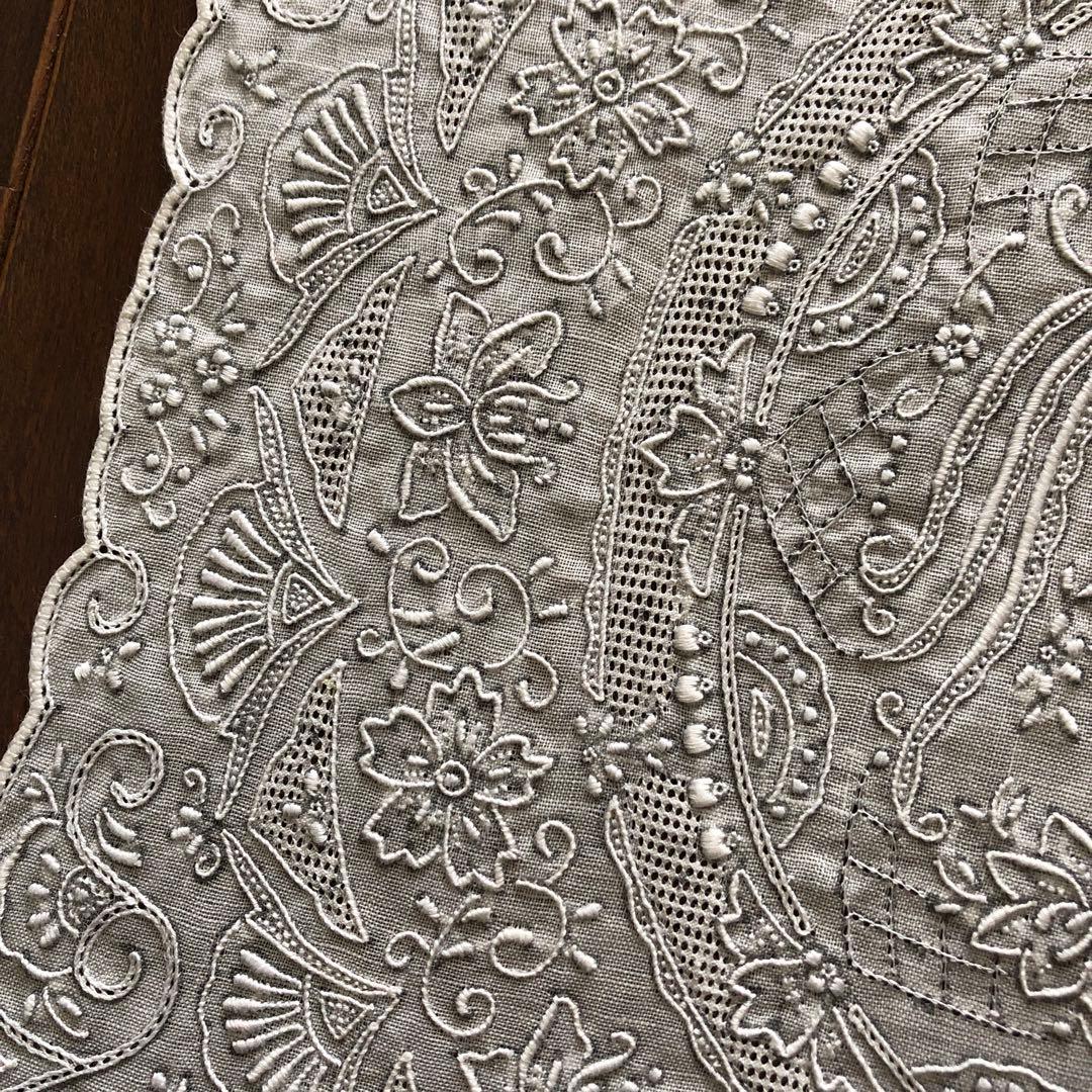 未使用　SWATOW ハンカチ　鳳凰　汕頭　手刺繍　スワトウ　パッケージなし発送