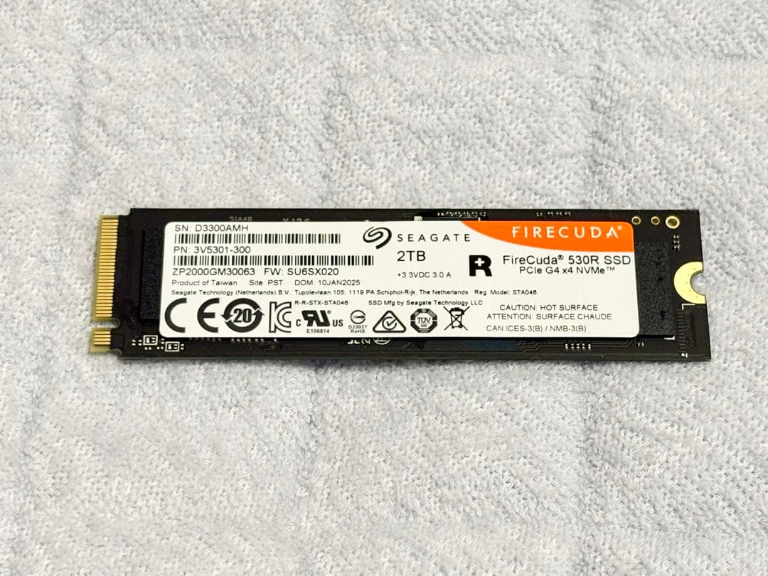 内蔵型SSD Seagate FireCuda 530R 2TB NVMe M.2 SSD