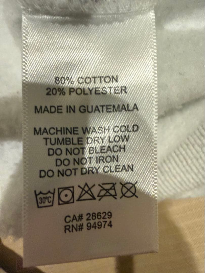 Stussy グレー フリースパーカー