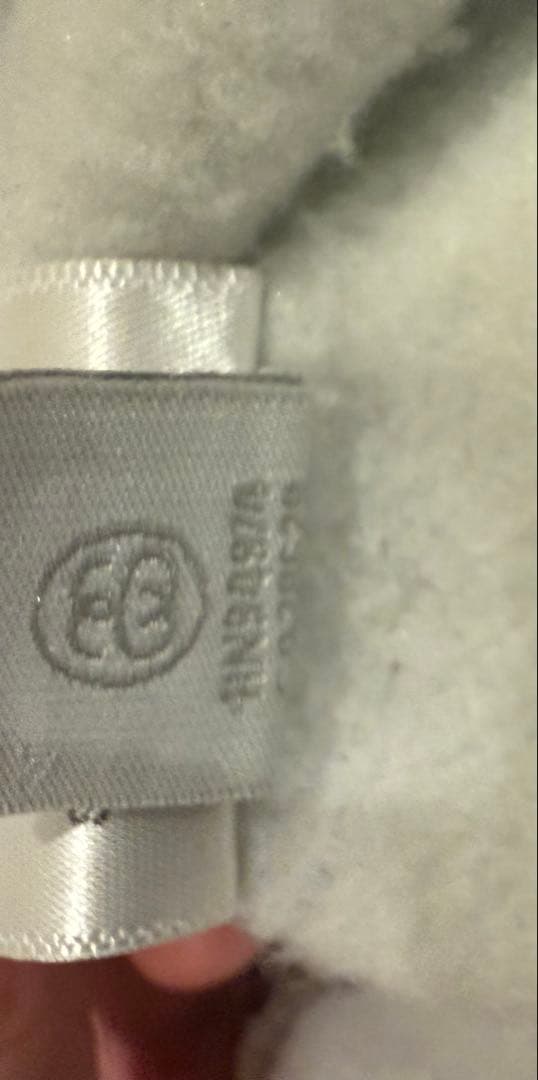 Stussy グレー フリースパーカー