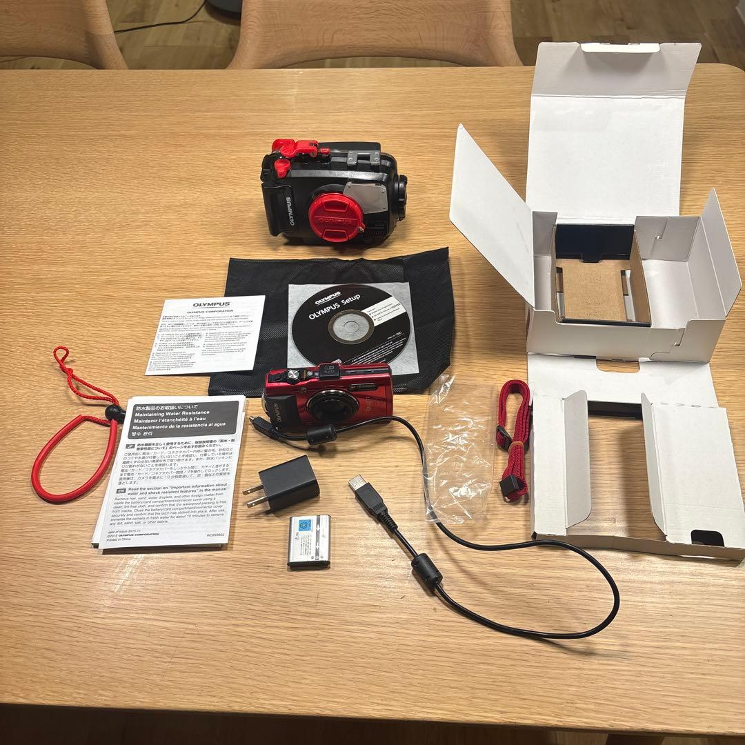 Olympus TG-4 防水カメラ PT-056ハウジング