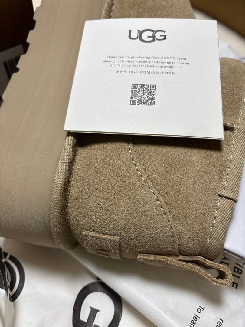 UGG 厚底 ショートムートンブーツ