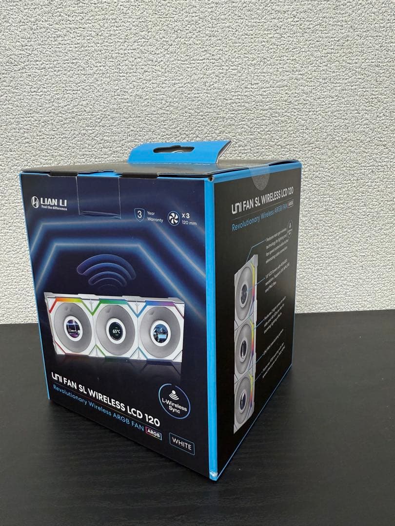 新品 LIANLI UNI FAN SL Wireless LCD 120 3P