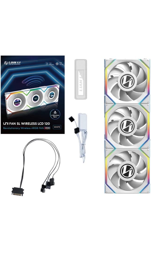 新品 LIANLI UNI FAN SL Wireless LCD 120 3P