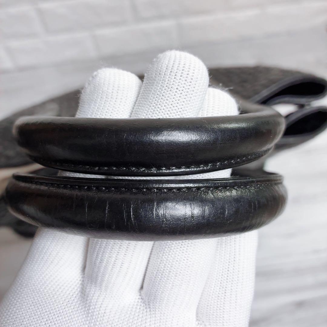 【ピー・アイ・ディー】 トートバッグ レザー 黒 通勤 イントレチャート 黒