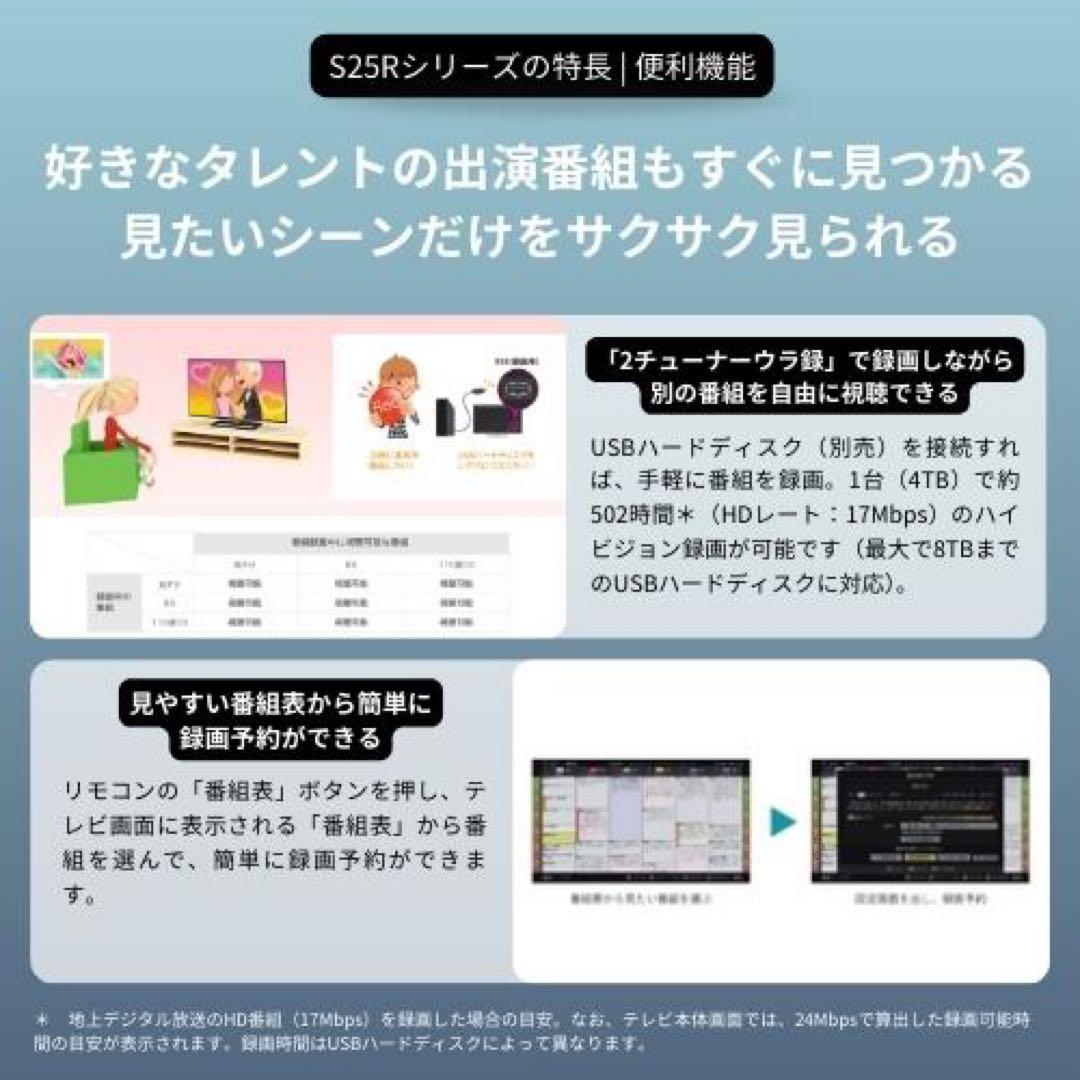 【新品・未使用・未開封】REGZA 32S25R 32型 液晶テレビ