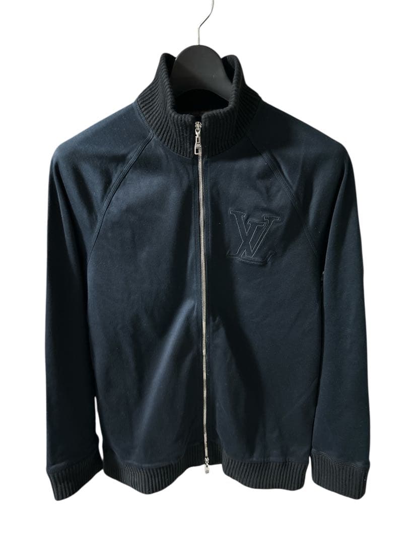 ルイヴィトン LV ロゴジップアップジャケット ブラックM 「美品」