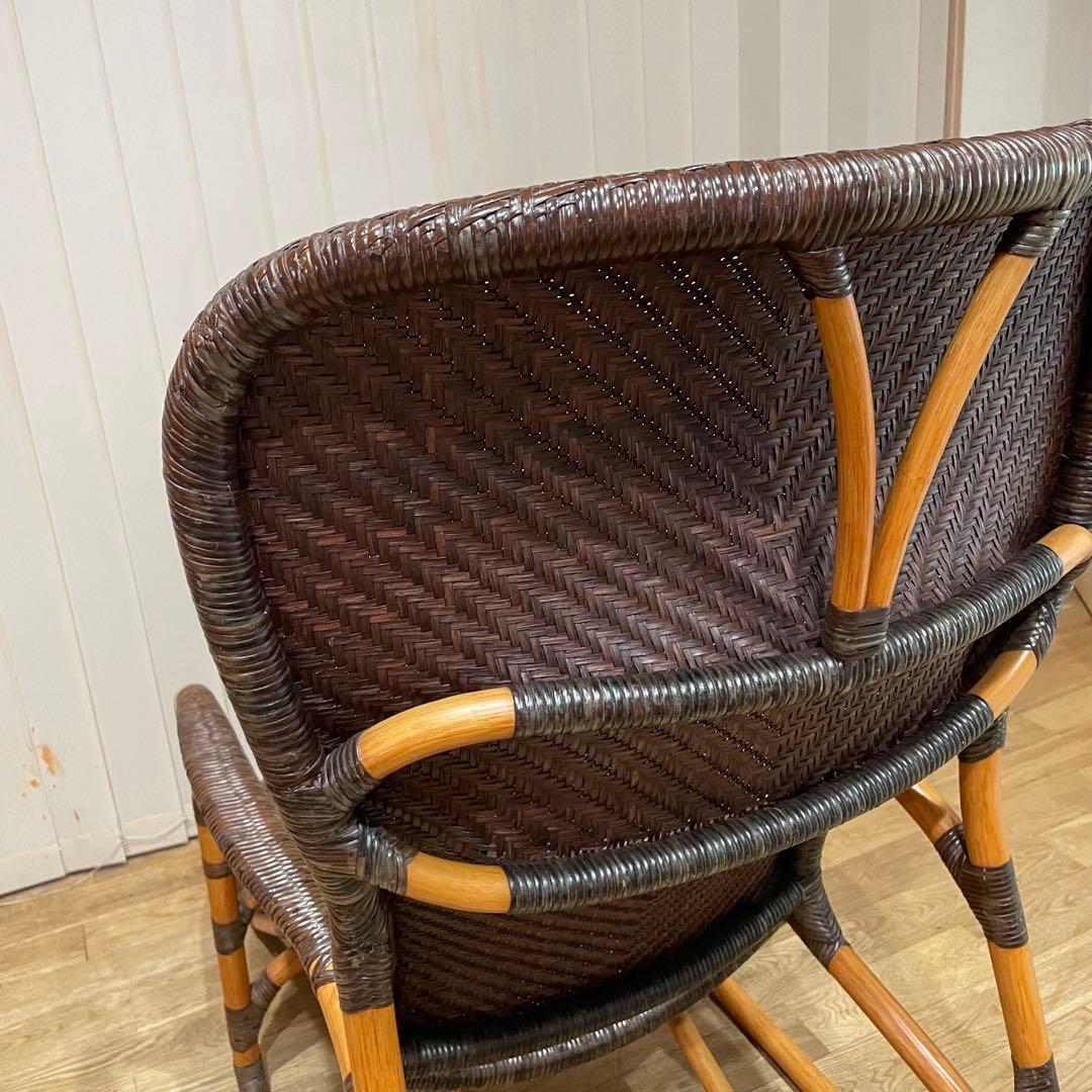 【希少】ヤマカワラタン　レストチェア　アームチェア　ラウンジチェア　オットマン