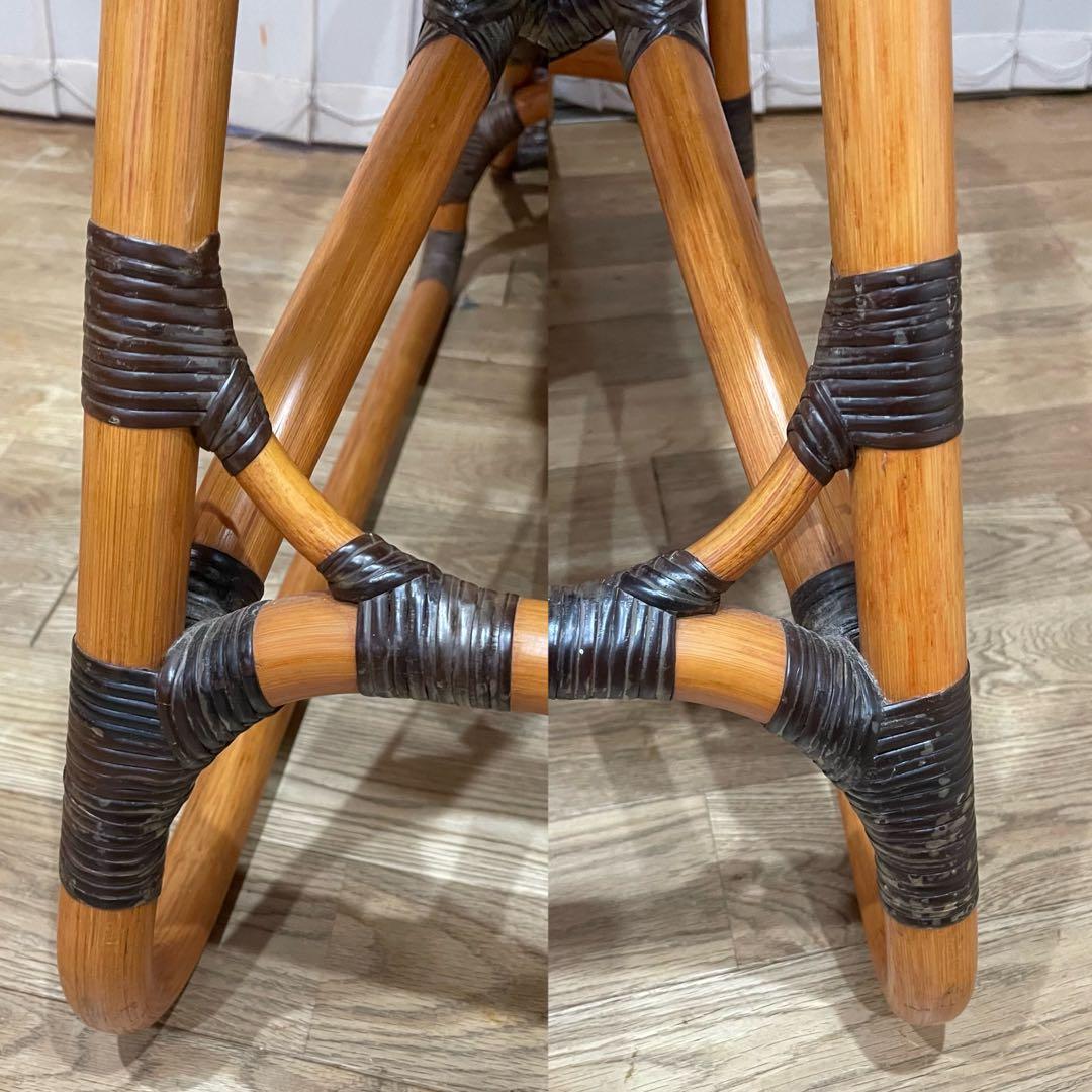 【希少】ヤマカワラタン　レストチェア　アームチェア　ラウンジチェア　オットマン