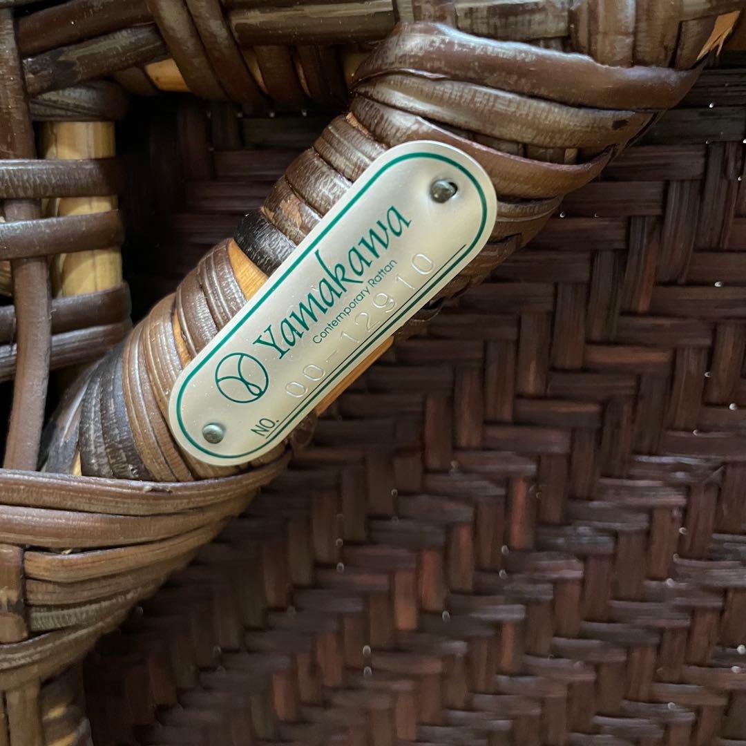 【希少】ヤマカワラタン　レストチェア　アームチェア　ラウンジチェア　オットマン