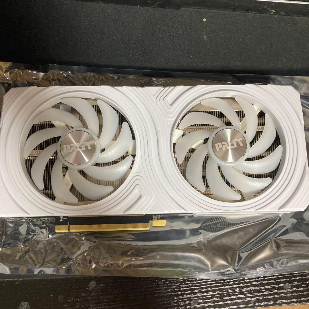 グラフィックボード・グラボ・ビデオカード Palit GeForce RTX4060ti white 8GB