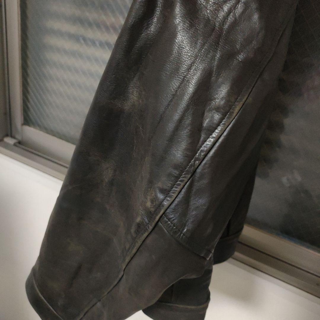 REDSKINS レザーシングルライダースジャケット XL