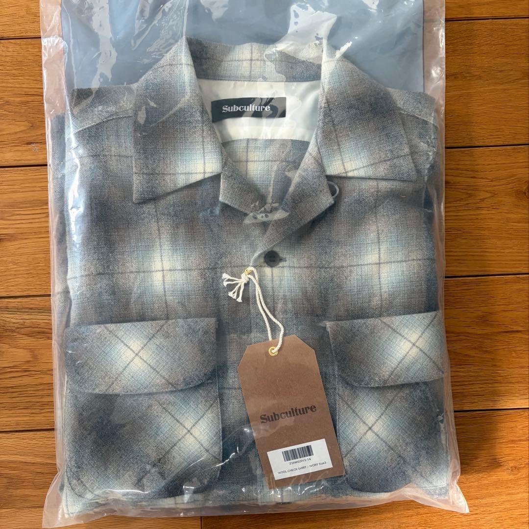 即完 SC subculture WOOL CHECK SHIRT 3
