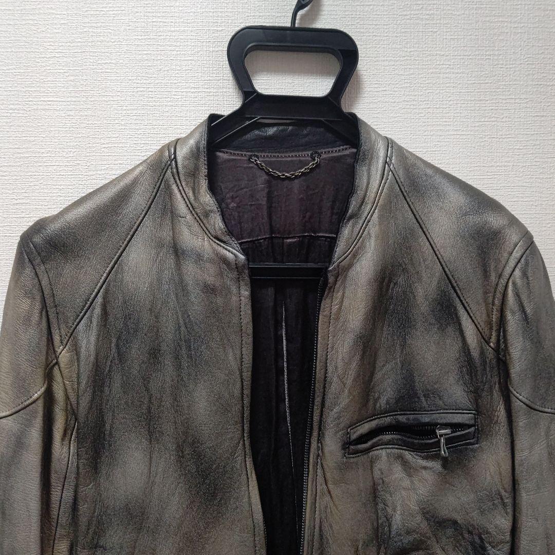 レザー　シングル　ライダース