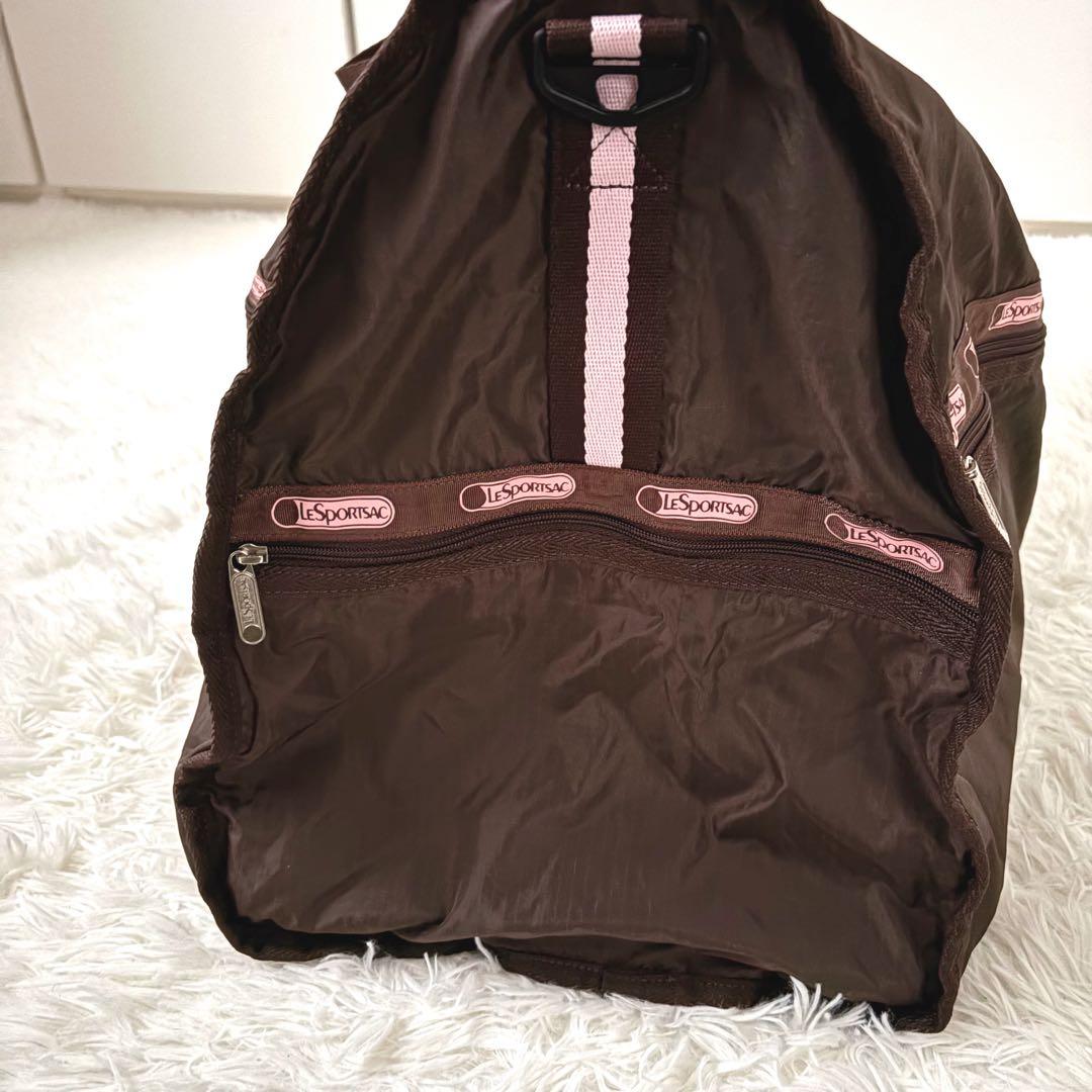 極美品☆レスポートサック　ボストンバッグ　XL ウィークエンダー　鍵付き　焦げ茶