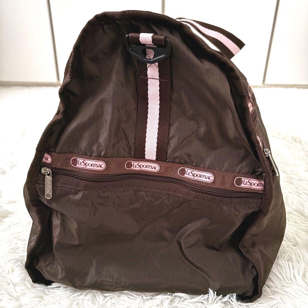 極美品☆レスポートサック　ボストンバッグ　XL ウィークエンダー　鍵付き　焦げ茶