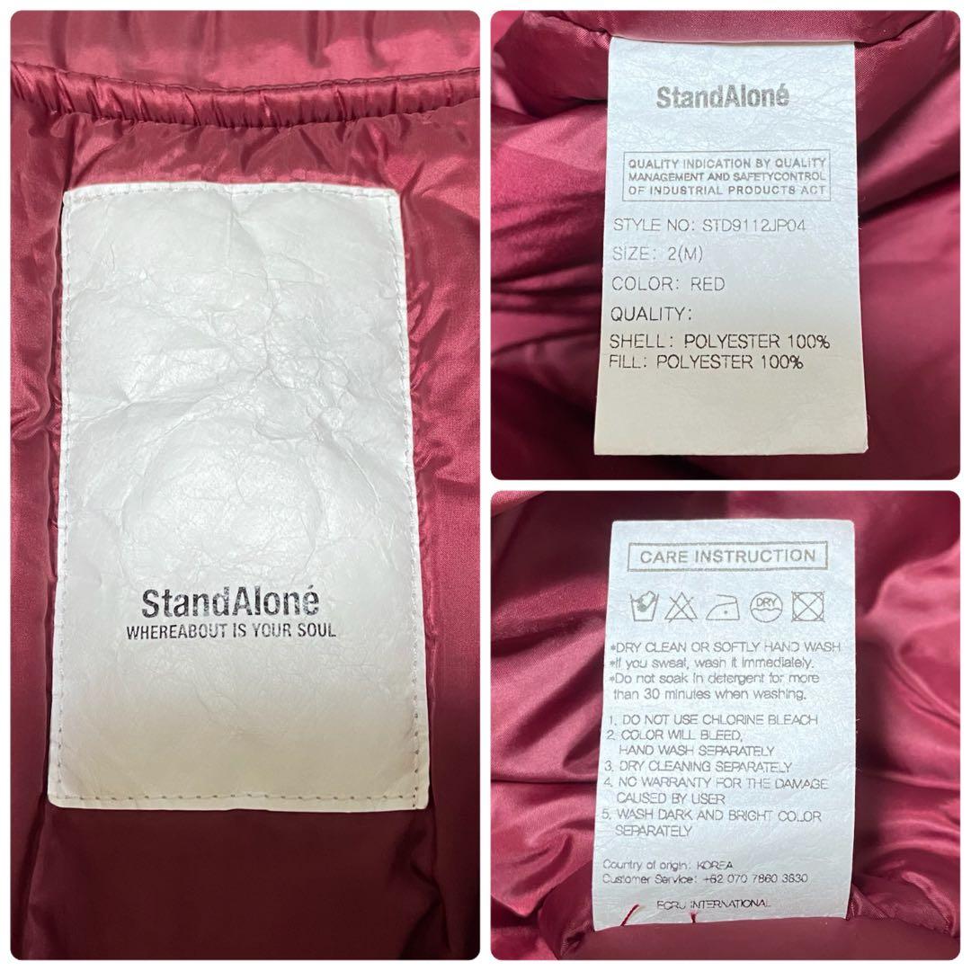 【Stand Alone】ダウンベスト Mサイズ レッド 赤