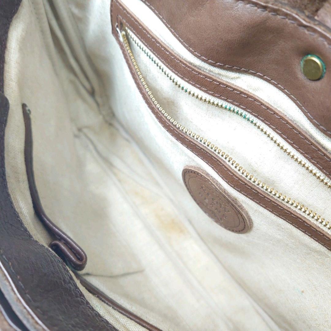 【希少】SLOW × BEAMS別注 メッセンジャーバッグ 本革 ブラウン