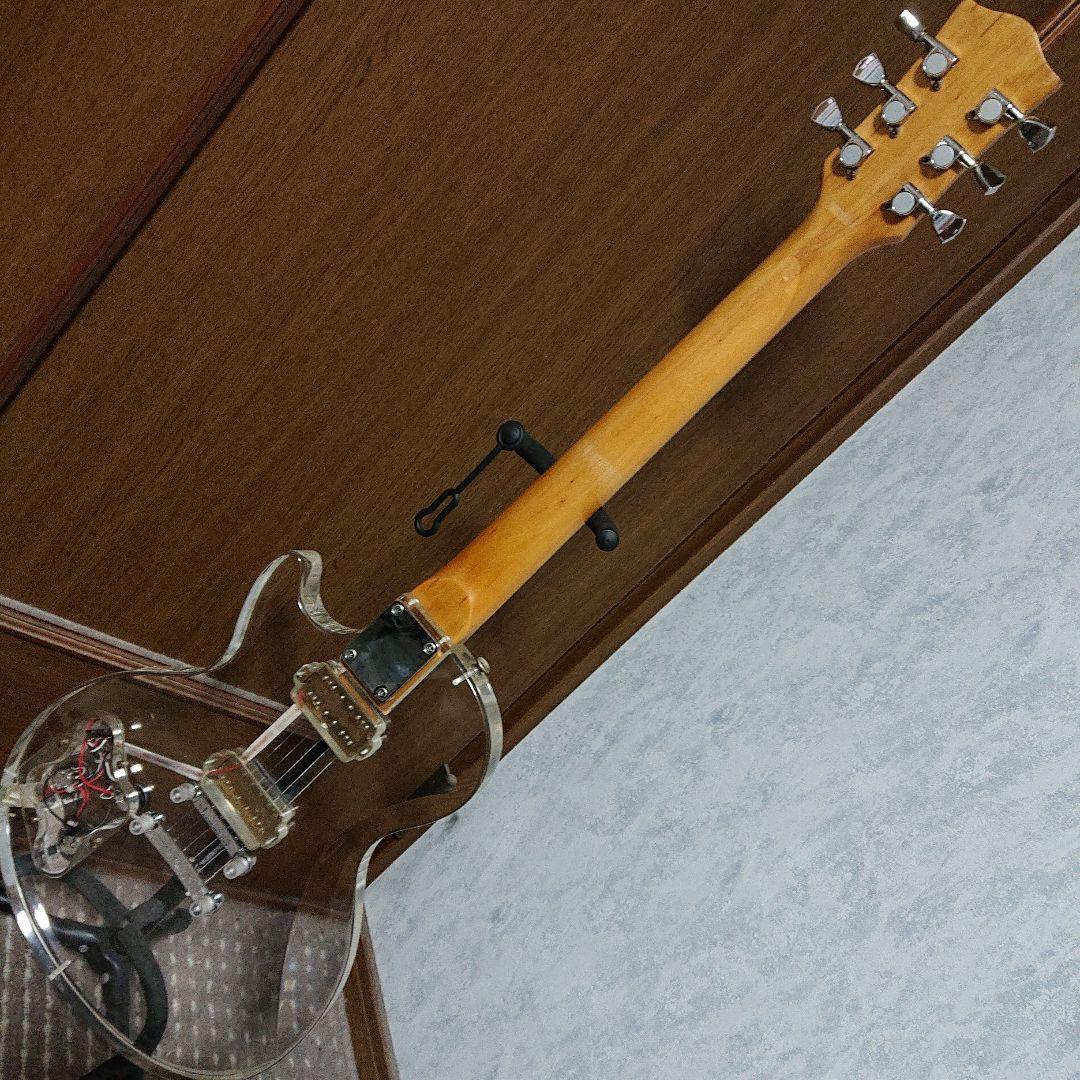 アクリル レスポールタイプ スケルトン シースルー エレキギター