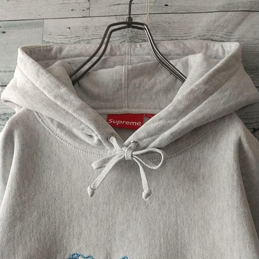 超人気デザイン☆シュプリーム 刺繍アイスロゴ アーチロゴ パーカー XL相当