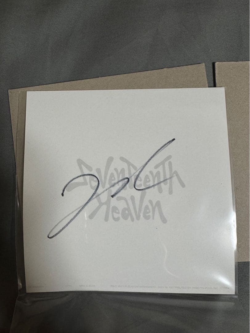 セブチHEAVEN ジョンハン US限定直筆サイン