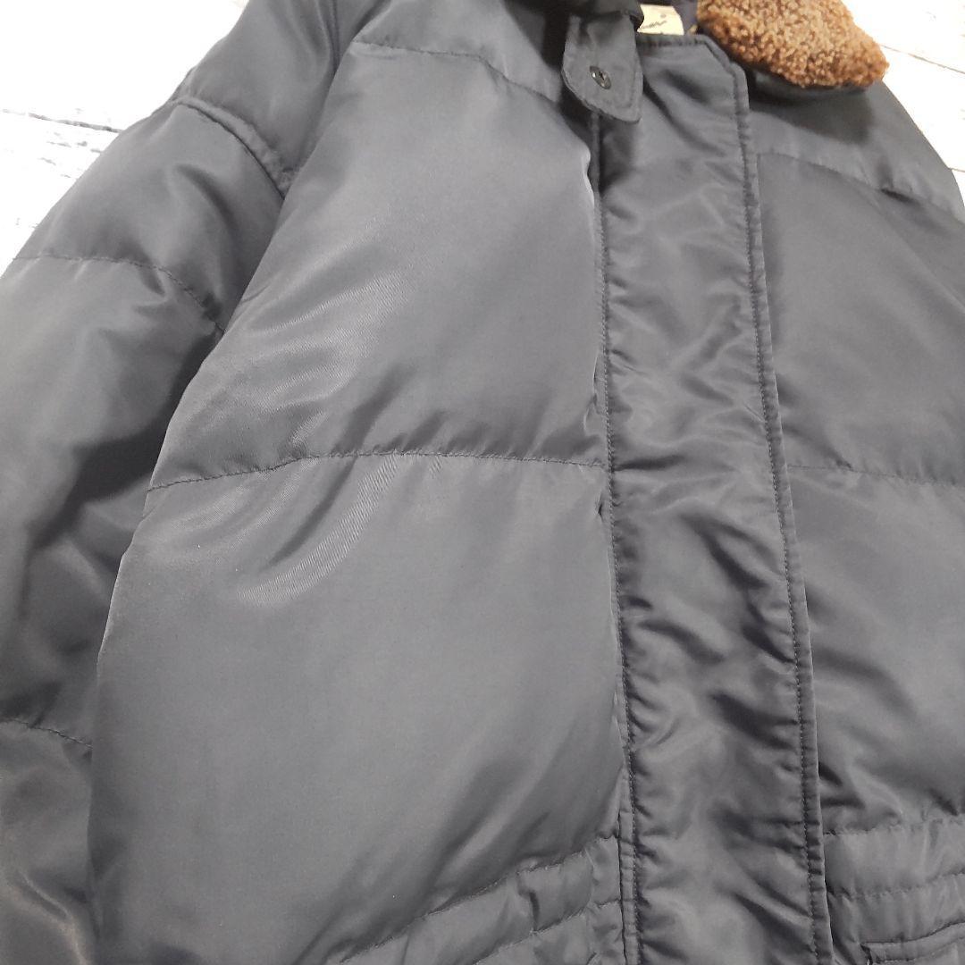 【超希少】エディーバウアー　襟ボア肉厚グースダウンジャケット　大きいXL以上