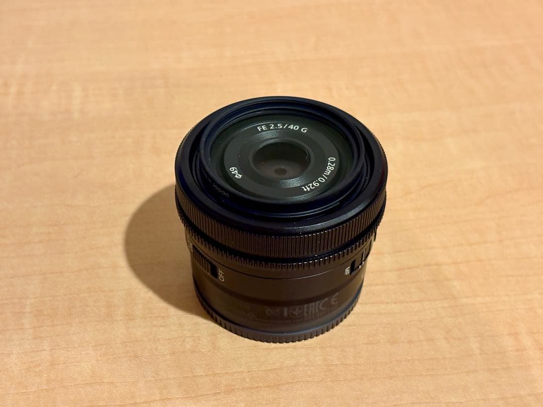 SONY FE 40mm F2.5 G レンズ