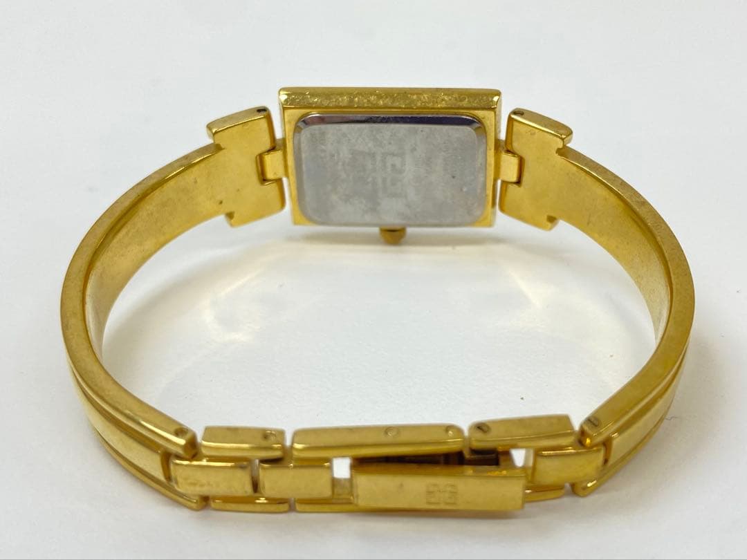 【不動】GIVENCHY ジバンシー ゴールド スクエア レディース腕時計