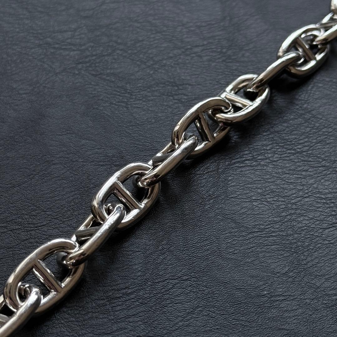 シルバー925刻印あり アンカーチェーン シルバー ブレスレット ヴィンテージ