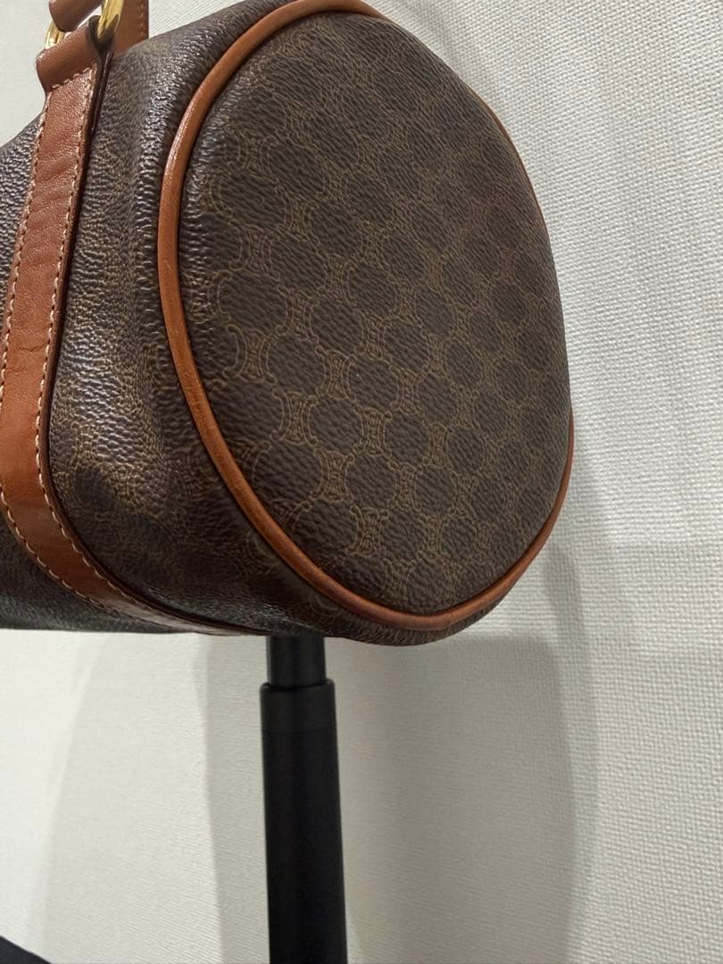 【美品】CELINEセリーヌ マカダム ドラムバッグ ショルダー ニボストン