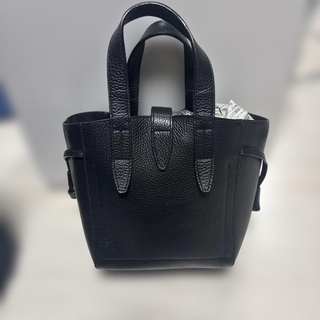 FURLA ブラック NET ミニショルダーバッグ