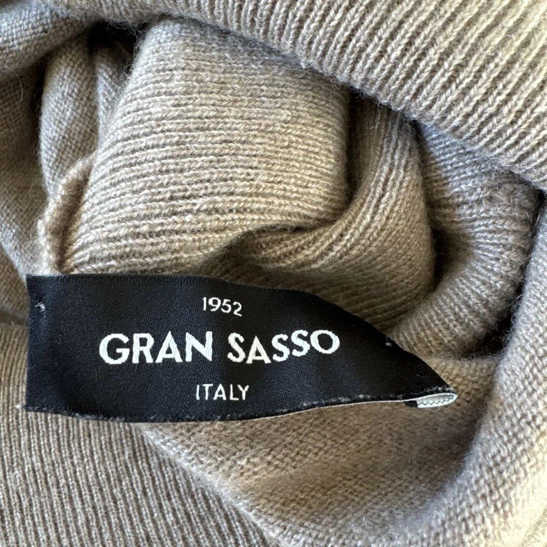 GRAN SASSOタートルネック ニットセーター　ベージュ系　46