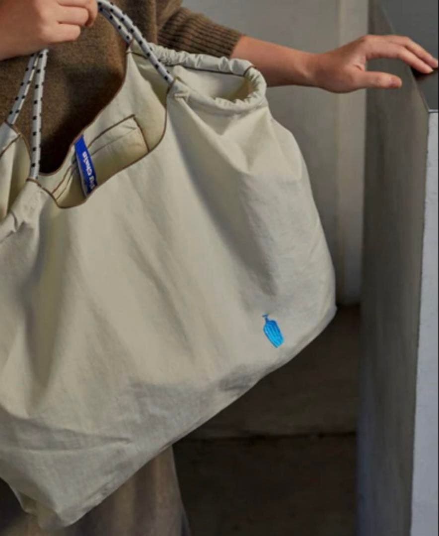 【新品未使用】ブルーボトルコーヒー　エンブロイダリーエコバッグ グレー